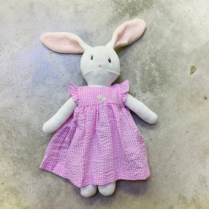 PINK SEERSUCKER DRESS BUNNY