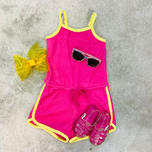 Load image into Gallery viewer, TERRY ROMPER PINK/YELLOW
