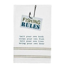 Load image into Gallery viewer, LAKE WATERCOLOR FLOUR SACK HAND TOWEL
