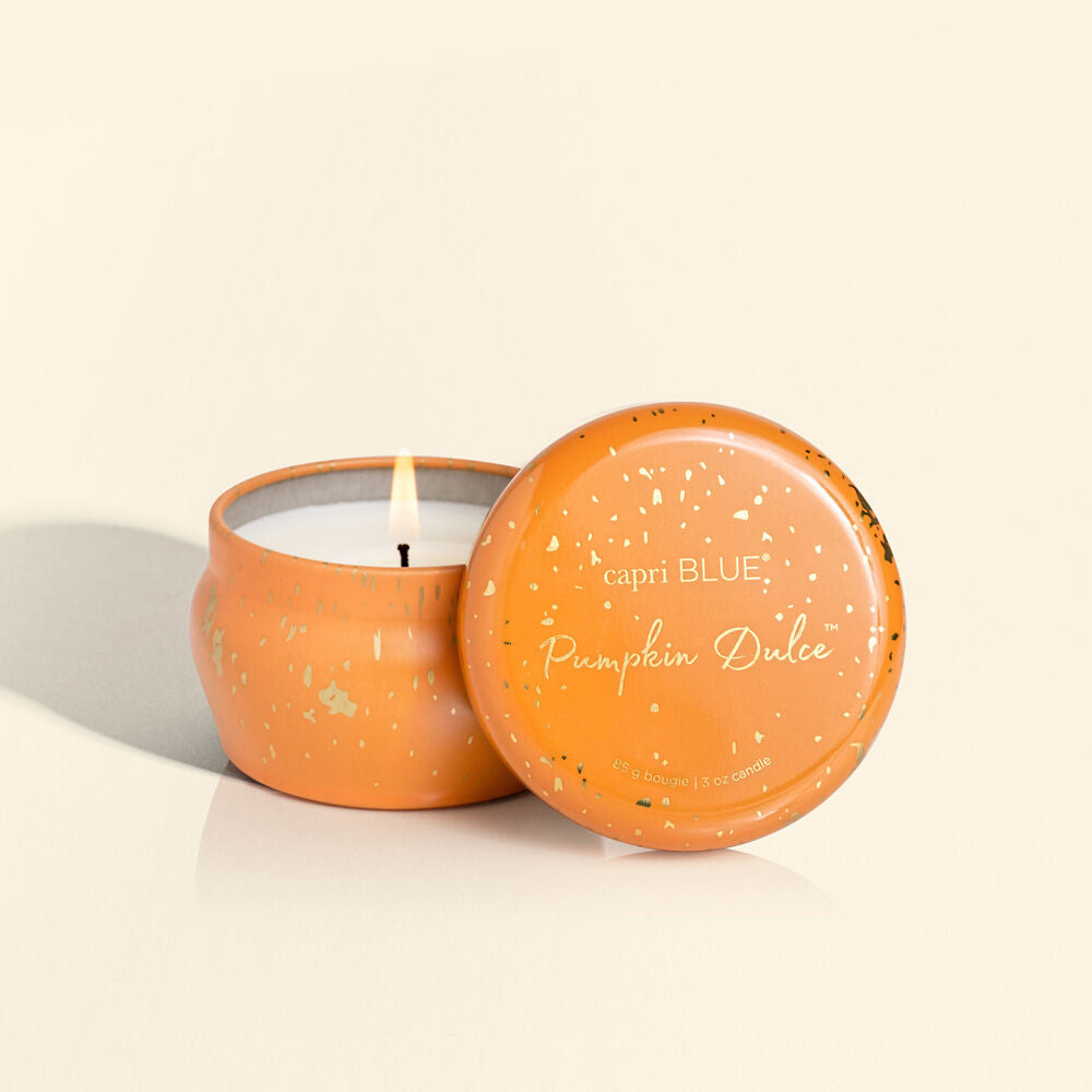 PUMPKIN DULCE GLIMMER MINI TIN CANDLE